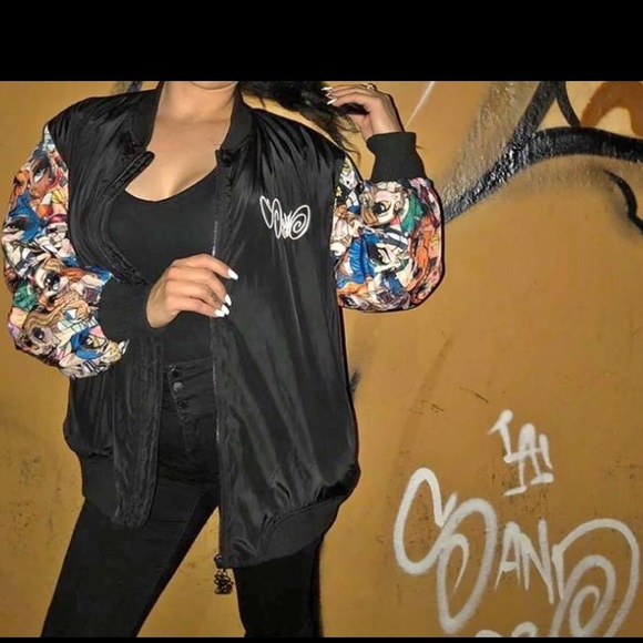 ⚠️sold⚠️Sand one bomber jacket - Picture 2 of 2